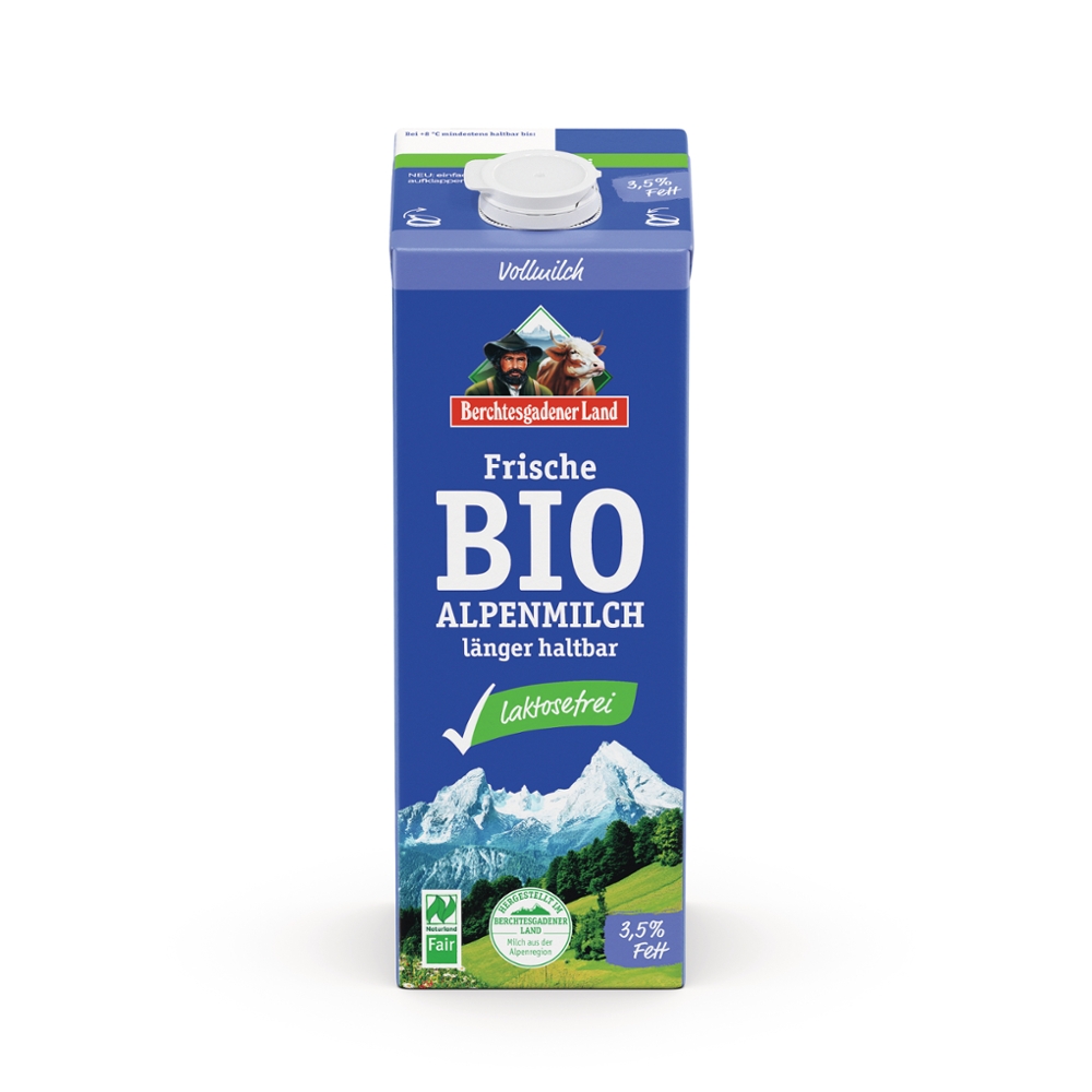Laktosefreie Alpenmilch 3,5% Fett (länger haltbar)