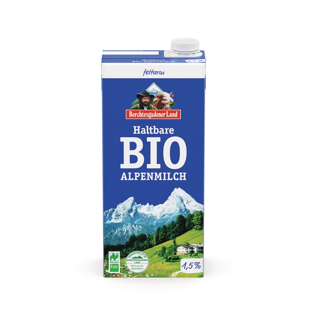 Haltbare Alpenmilch 1,5% Fett 