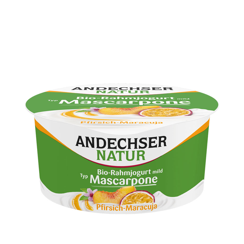 Andechser Pfirsich-Maracuja Bio-Rahmjogurt Mascarpone 