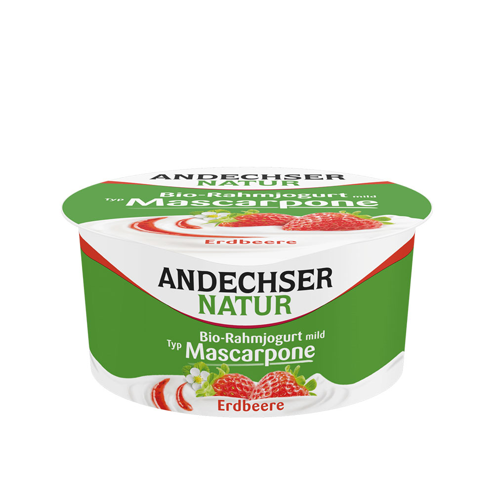Andechser Erdbeer Bio-Rahmjogurt Mascarpone