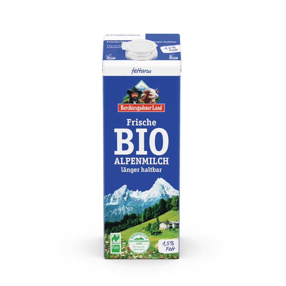 Frische Alpenmilch 1,5% Fett (länger haltbar)